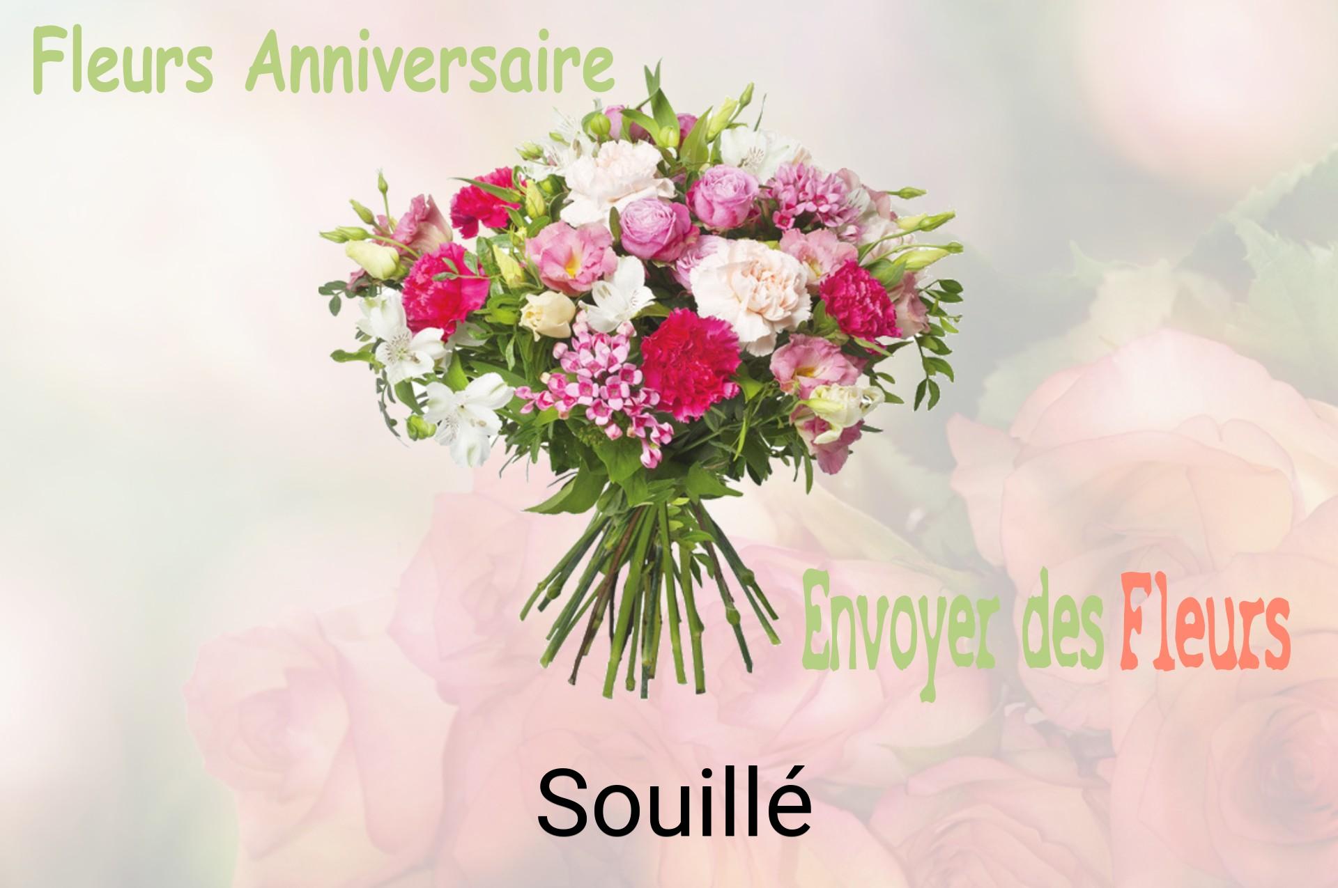 Bouquet de fleurs d’anniversaire livré à Souillé